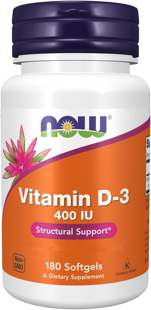 Vitamin D-3 400 IU Pack of 180 Softgels