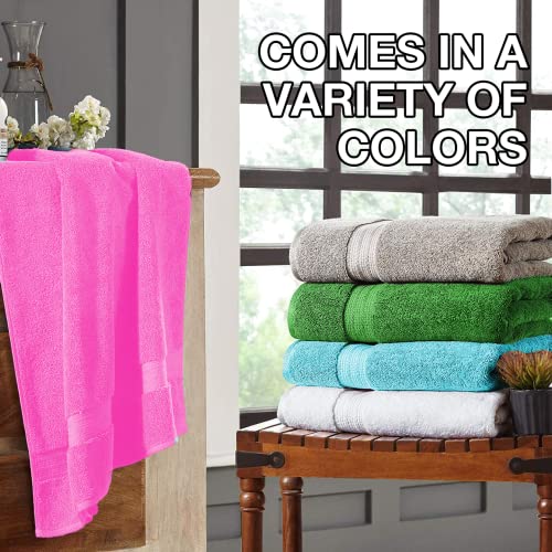 Bht Towels - 100% Cotton Thick & Large 600 Gsm Hand Towel - Genuine Ringspun, Luxury Hotel & Spa Quality (Set Of 4 Hand Towels, Light Pink) #TOP6
