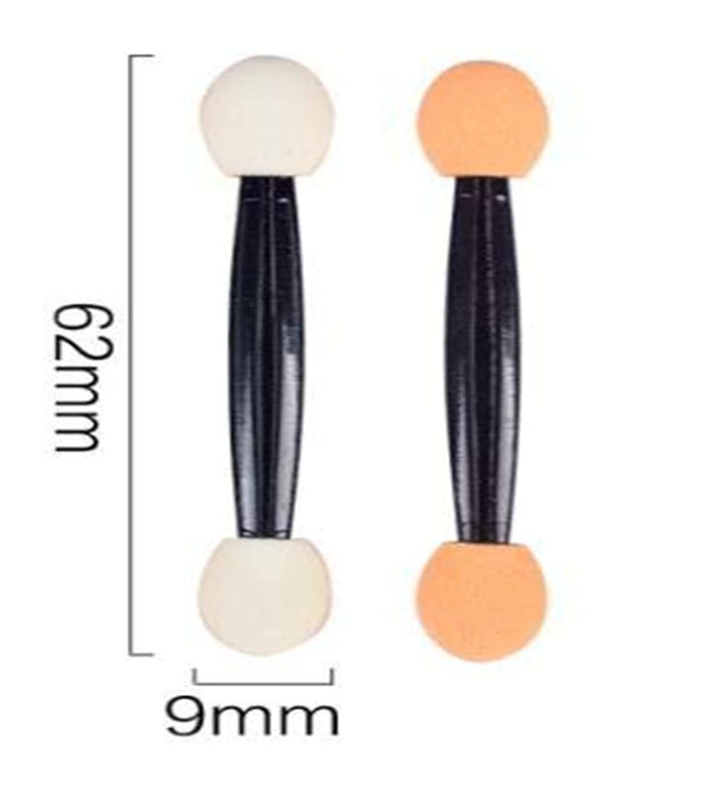 1000 stücke Doppelseitige Lidschatten Kosmetikpinsel Lidschatten Eyeliner Schwamm Lippenpinsel Einweg Make-up Augenpinsel Nagelkunstpinsel lingli(Color:5.5cm)