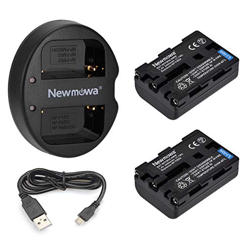 Cargador USB con batería NP-FM50 de recambio para cámaras Sony MVC-CD250 y DCR-DVD301