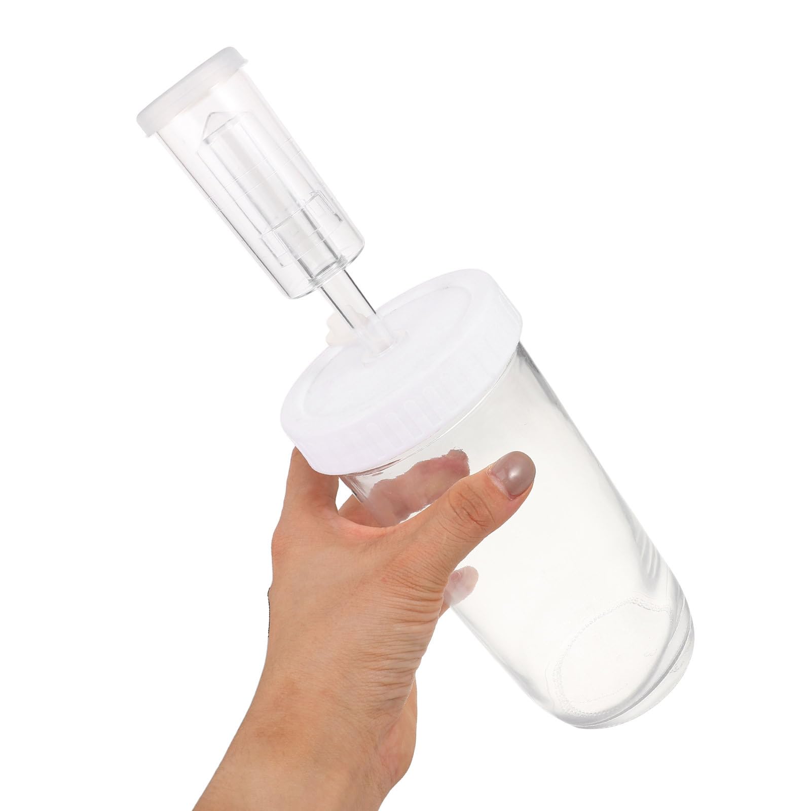 OUNONA 2 frascos de Vidrio para encurtidos con Tapa hermética y Cierre de Aire - Frasco de fermentación de Boca Ancha de 710 ml - para fermentar Verduras en la Cocina y Preparar chucrut casero de