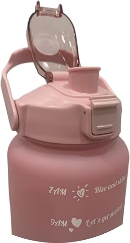 Miniatura 5 de Botella de agua con medida de agua, botella de agua motivacional con tiempos para beber y manejar, botella de agua de entrada diaria, botella de