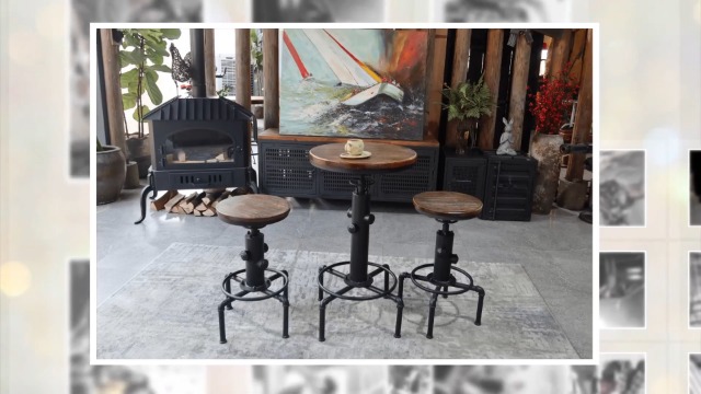 Amazon.com: FUBIRUO Vintage Industrial Bar Stools,Kitchen Counter