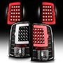 ACANII - For Black 2007-2013 GMC Sierra 1500 2500HD 3500HD LED Tube Tail Lights Brake Lamps