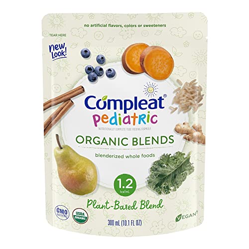 Compleat Pediatric Organic Blends Pediatric Oral Supplement Plant Blend 10.1 oz Pouch 24 Ct
