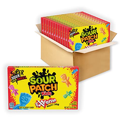 Sour Patch Kids Extreme Sour Soft & Chewy Candy, 12 - 3.5 Oz Boxes #TOP15