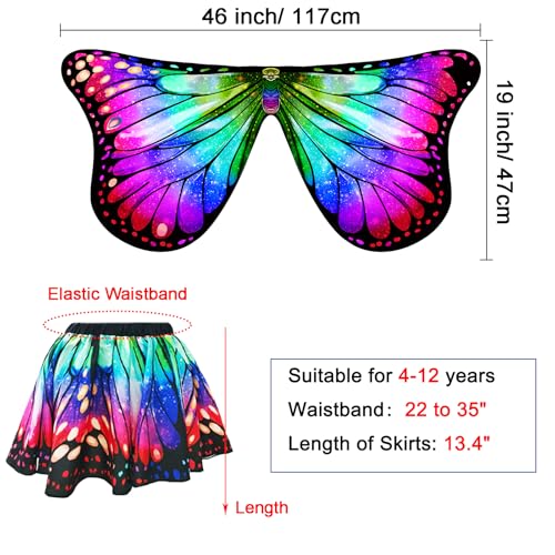 Disfraz de Mariposa para Niñas con Alas y Falda Tutu miniatura 5