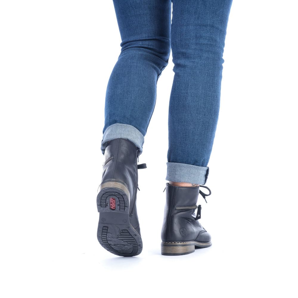 Rieker Damen Schnürstiefeletten 71202, Frauen Stiefeletten