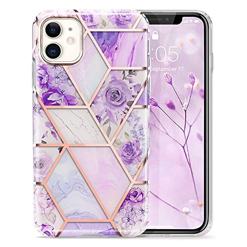 Lchullelchulle For Iphone 11 Pro Max Geometric Marble Case Flower Design For Girls Women Shiny Rose Gold Streaks Glossy Clear Bumper Soft Tpu Rubber Shockproof Cover For Iphone 11 Pro Max Purple Dailymail