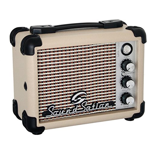 Soundsation – MPA 10 g – Mini ampli portable 5 W pour guitare – Alimentation via batterie ou adaptateur secteur - Les Beatles, Paul McCartney, John Lennon, RIngo Starr, George Harrison Soundsation - MPA 10 g – Mini ampli portable 5 W pour guitare - Alimentation via batterie ou adaptateur secteur