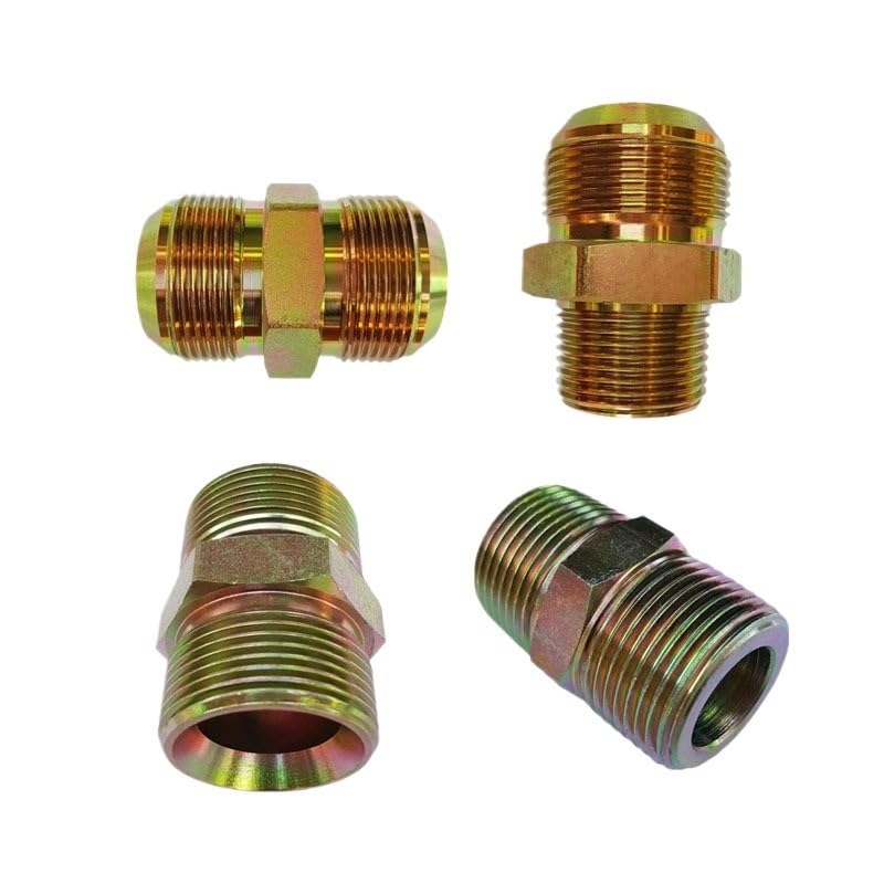 Conector hidráulico BSPT de rosca macho multidireccional de 1/20.3 cm 1/10.2 cm 3/20.3 cm 3/10.2 cm 2.5 cm 1-1/10.2 cm 1-1/5.1 cm (A 9,1/10.2 cm)