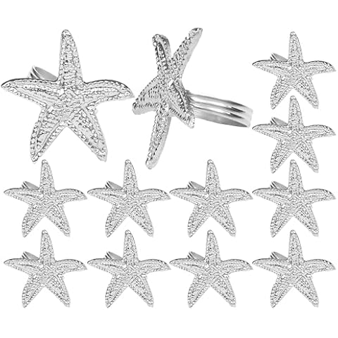 Alpha Living Home Metal Napkin Rings Set Cover