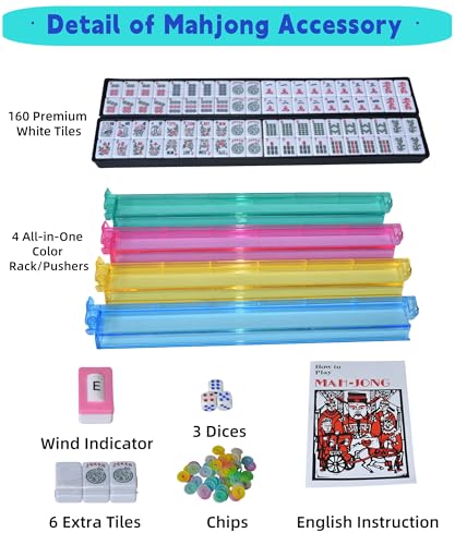 Juego Completo American Mahjong con 166 Fichas Premium miniatura 3