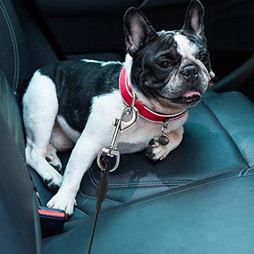 YuCool Auto-Sicherheitsgurt für Hunde, kaufest, Stahlseil, für große und große Hunde, 2 Stück