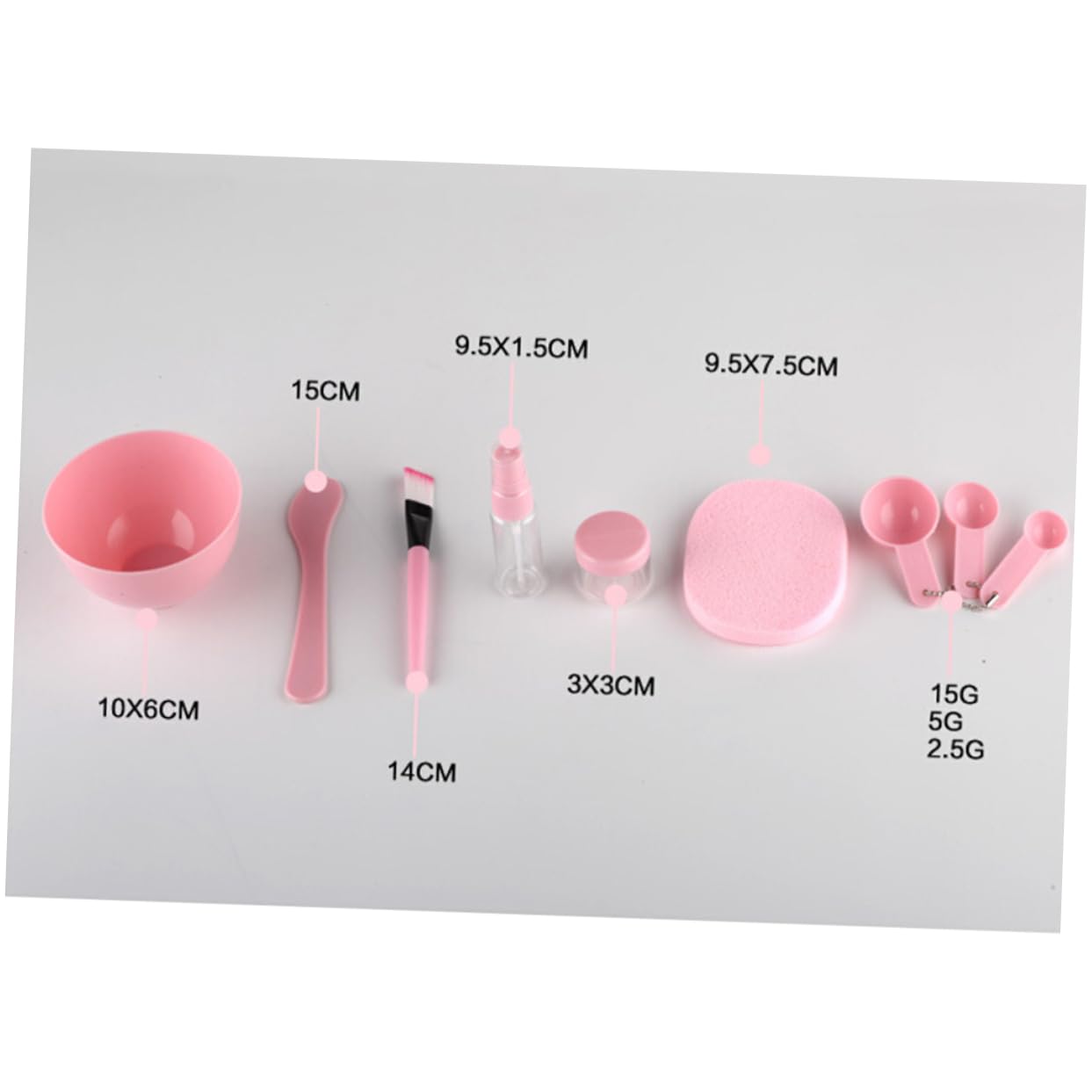 Didiseaon Facial Mask Mixing Bowl Brush Set 9pc Face Mask Tool Kit with Bowl Spatula Sponge Sprayer for Skincare