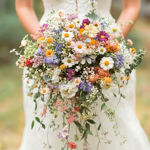 Giegxin Wildflower Wedding Bouquet for Bride...
