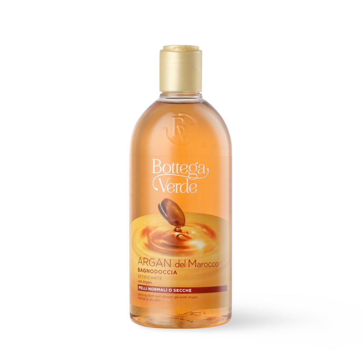 Bottega Verde - Cofanetto Regalo Argan del Marocco con Pochette, Bagnodoccia 400 ml, Crema Mani 75 ml, Latte Corpo 200 ml, Lavamani 250 ml e Crema Viso 50 ml, Idea Regalo