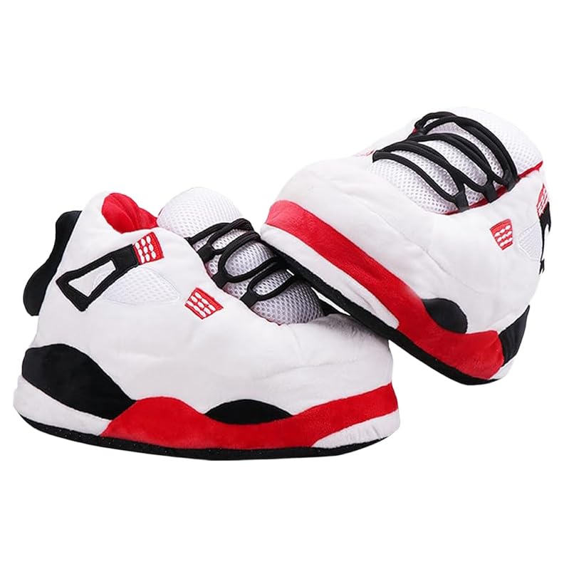 Fluffy Warm Home Shoes for Men and Women Sneaker Slippers Comfy Kicks Winter Warm Plush Slippers Sneakers Anti-Skid Sole Fluffy Shoes Standard Shoes Size That Fits All