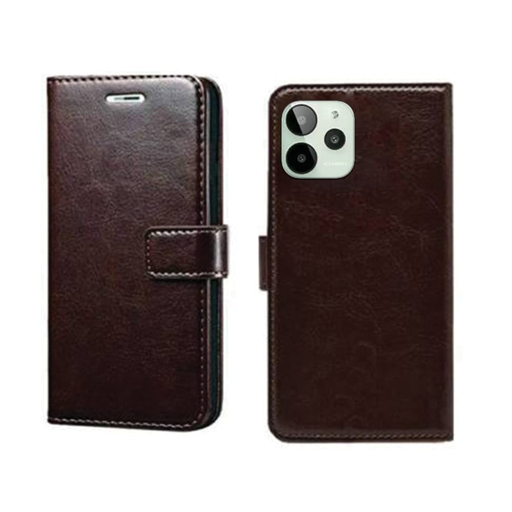 Inktree Lava Yuva 2 Pro Flip Case | Premium Leather Finish Flip Cover | with Card Pockets | Wallet Stand |Complete Protection Flip Cover for Lava Yuva 2 Pro - Coffee (B0BZL56126) Amazon Price History, Amazon Price Tracker