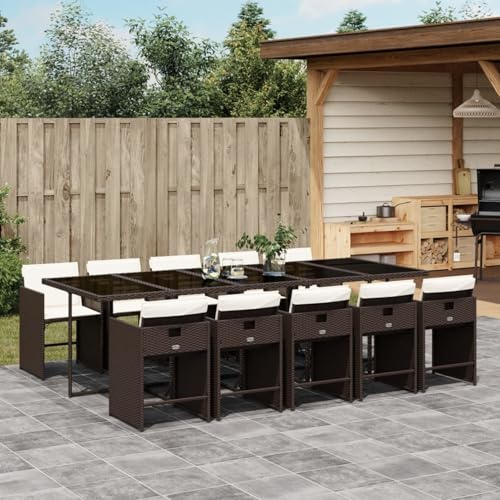 Materiale durevole: la resina intrecciata conosciuta anche come polyrattan, è un materiale sintetico resistente e a bassa manutenzione che assomiglia al rattan naturale.