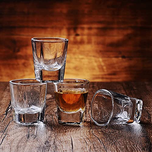 Image of VILON Italian Premium Plaza Shot Glass Set, 55ml, Set of 6, Transparent