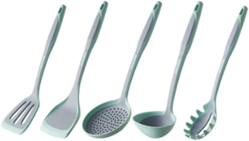 Household Silicone Spatula Special Cooking Spatula for Non-stick Pan Kitchen Heat-resistant Long-handled Colander Soup Spoon Set