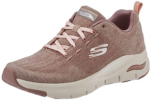 Skechers Arch Fit - Comfy Wave, Zapatillas Mujer, Brown, 38 EU