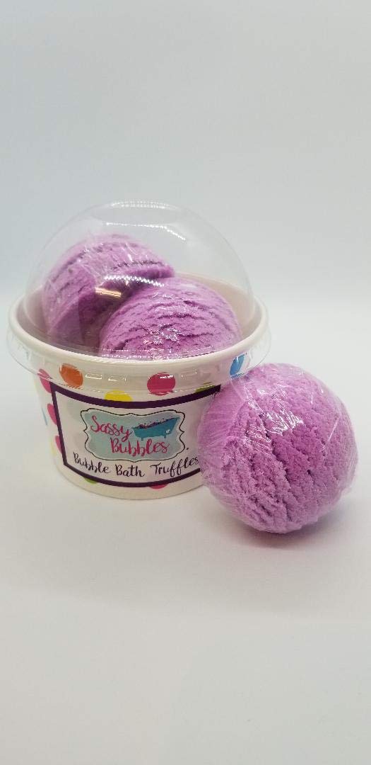 Bubble Bath Truffles: Raspberry Boom 3 Pack Bath Truffles by Dead Sea Spa Care, Bubble Bath, Bubble Truffles, Bath Bombs
