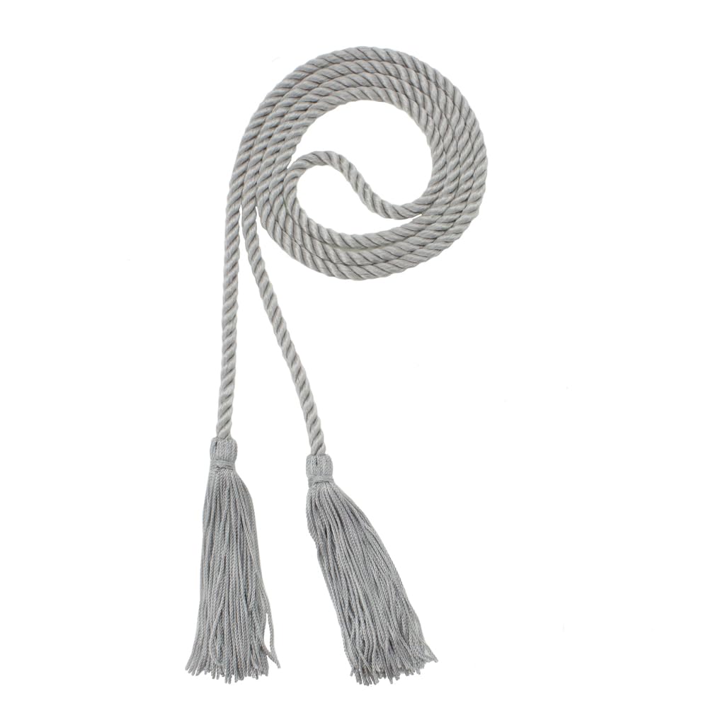Tassel Depot Graduation Honor Cord - Gunmetal - Every School Color Available - Made In Usa