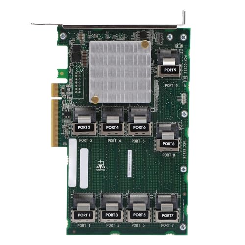 Internal PCIe Controller Card, 9 Ports PCIE X 8 Expander Card, AEC 83605 Support, 24 Hard Drives Expansion, Storage Expansion for DL380/388 G9/G10 Servers