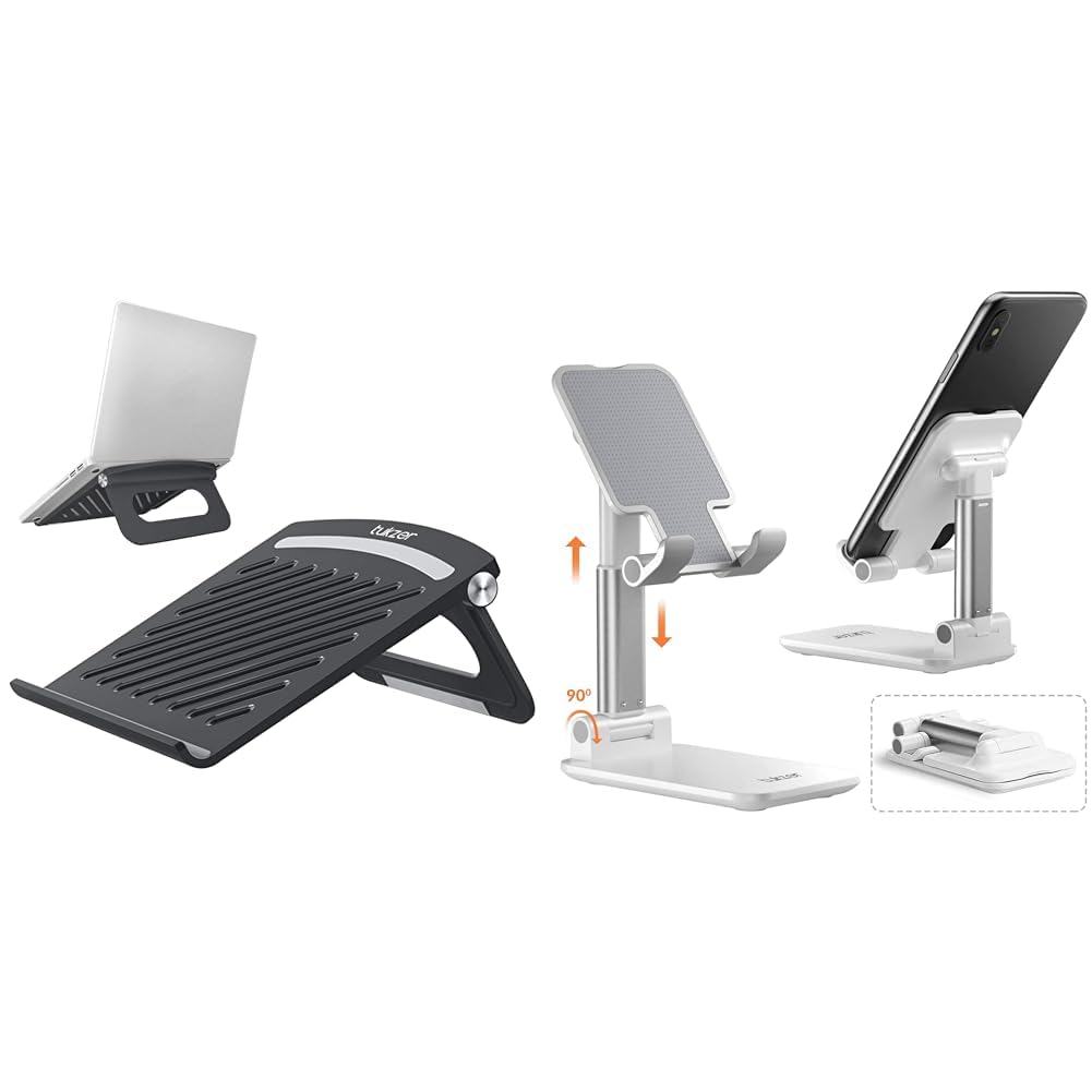 Tukzer Foldable Laptop & Tablet Stand Riser for Laptop/MacBook/Notebook Up to 15.6-Inches, with Mult (B0BQ1BTGXM) Amazon Price History, Amazon Price Tracker