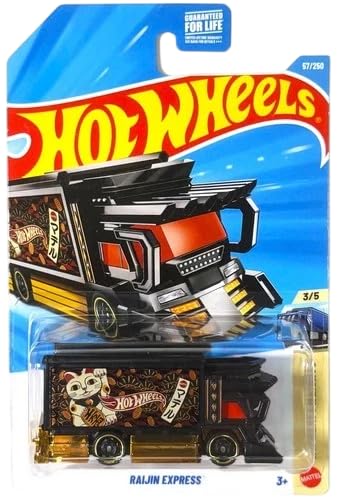 Image of Hot Wheels Raijin Express HW Heavyweights Ages 3 and Up 57 /250 (Black)