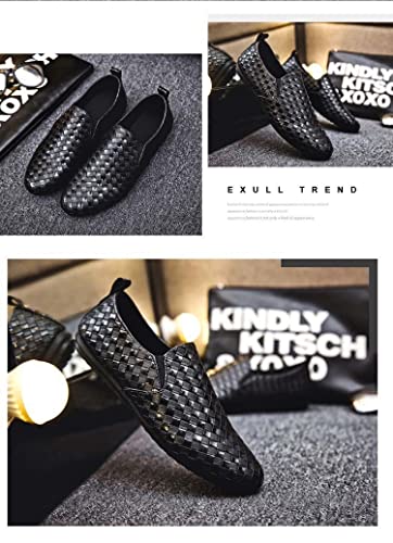 Men's Solid Color Slip-On Loafers, Fashion Casual Sneakers with Arch Support, Single Shoes for Outdoor Cycling Hiking3