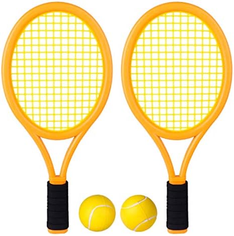 RuiyiF Youngsters Tennis Racket Set with Ball, Plastic Tennis Racquet for Kids Outside Toys for Toddlers Age 3-5 3 51rE97RBd1L. AC