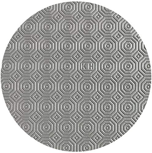 Karina Home ROUND Table Protector and Colours (Grey, 120cm)