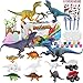 TYRSEN kit pittura bambini Dinosauri,35 Pezzi giochi dinosauri set,dinosauri da colorare,Dinosauri Art Craft Kit,Inodore, non tossico e facile da pulire,Regali creativi per bambini