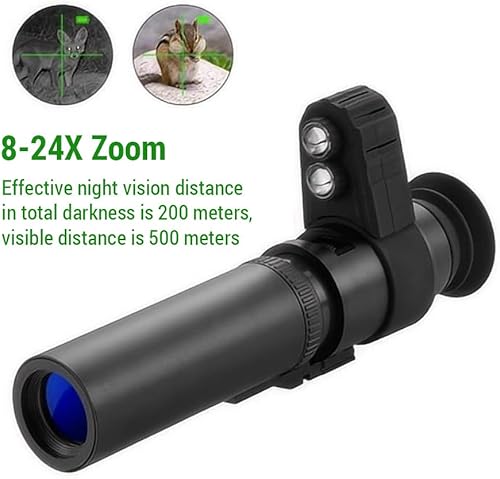 Miniatura 3 de Alcance nocturno, YIWENG Cross Cursor Digital 8-24X Visión Nocturna Monocular 850 nm alcance infrarrojo para caza, tipo 1