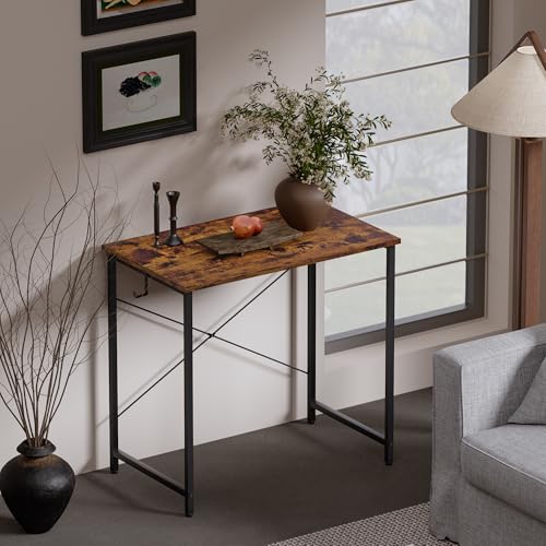 Image of Pamray 23 Inch Computer Desk for Small Spaces, Home Office Work Desk with Headphone Hook, Small Office Desk Study Writing Table