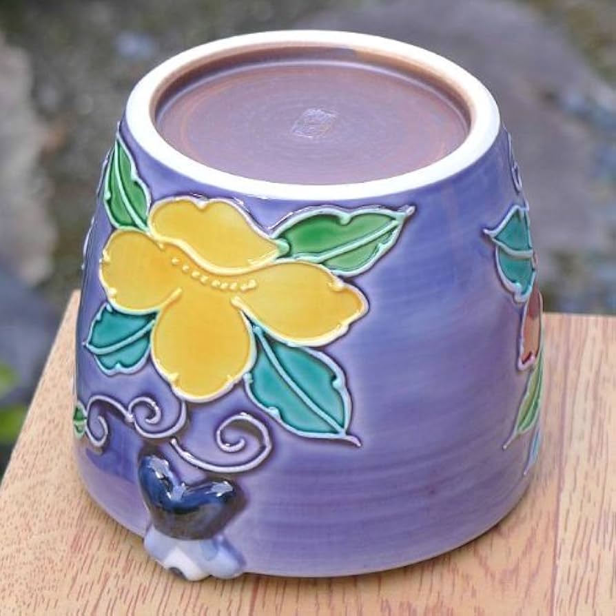 清水焼 とうあん(白掛五草花)    蕎麦猪口 清水焼 とうあん(白掛五草花) 蕎麦猪口