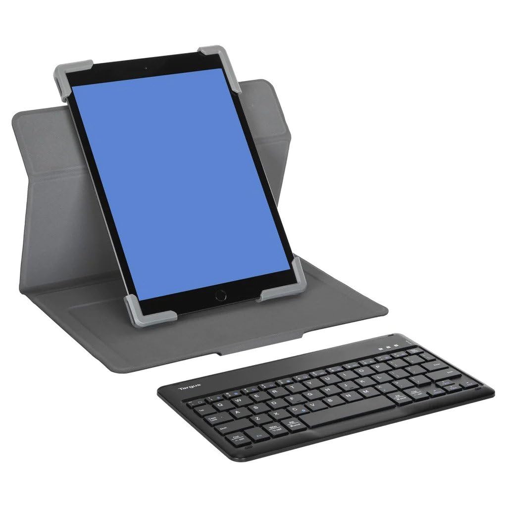 Targus Universal Tablet Bluetooth Keyboard Case | For 9-11 inch Screen Devices | Compatible with: Apple iPad, Samsung, Microsoft Surface, Lenovo, Honor | iOS/Android/Windows - US QWERTY Layout