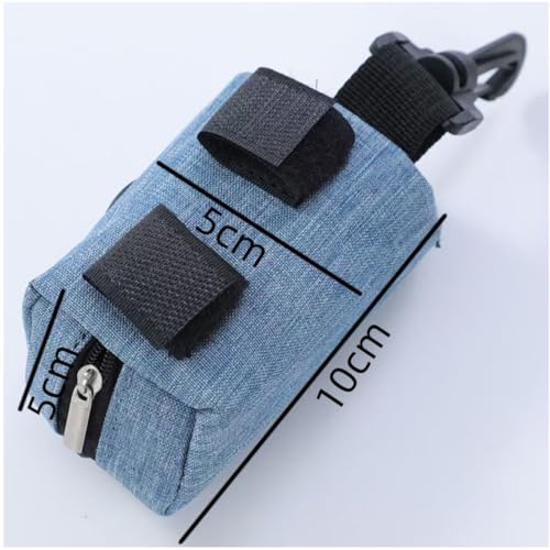 Kotbeutelspender für Hunde,2 Stück tragbare Hundekotbeutel-Halter,Pet Waste Rubbish Poop Bag Halter,Hundekotbeutel-Spender,Pet Poop Tasche Halter mit Reißverschluss,10 X 5 X 5 cm