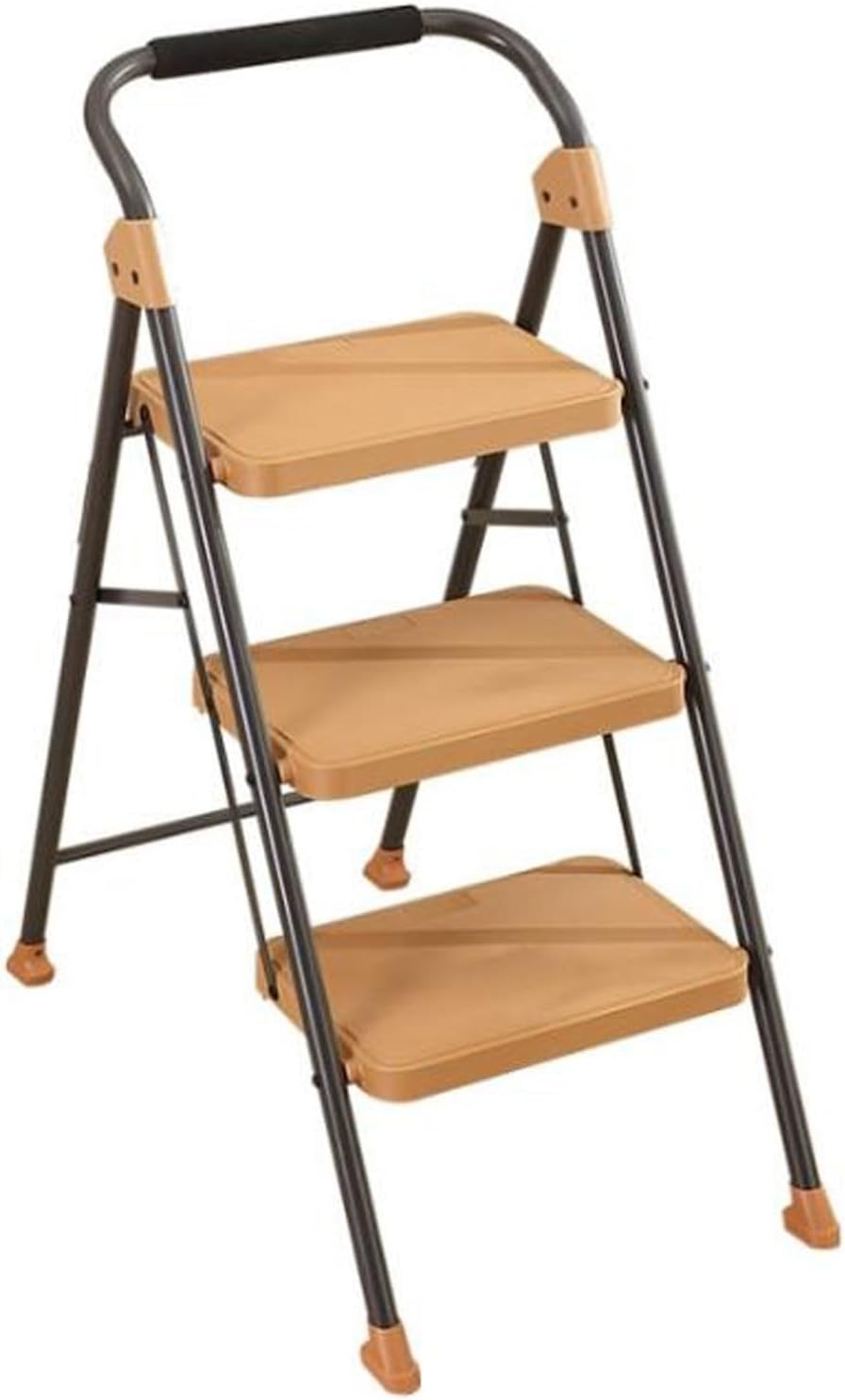 Portable Folding Ladder 3 Step Ladder, Folding Step Stool for Adults/Kid with Widening and Thicken Non-Slip Pedals, 330LBS Capacity Lightweight Portable & Collapsible Ladder, Perfect for Home Kitchen