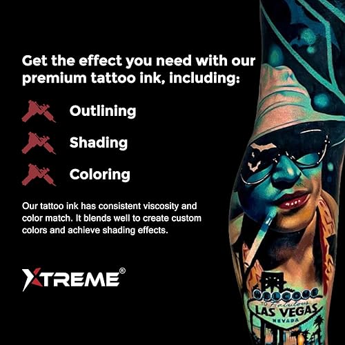 Xtreme Tattoo Ink, Versatile Medium Viscosity For