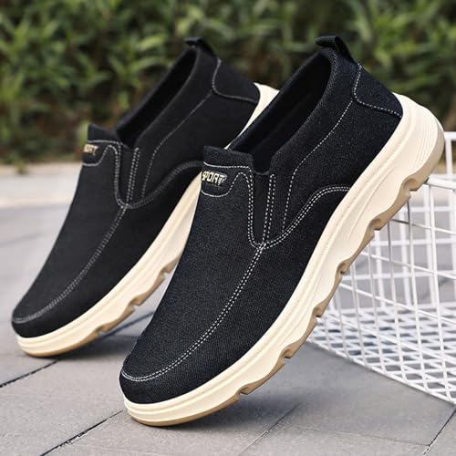 Men's Casual Slip On Espadrilles Shoes Comfortable Lightweight Flat Rubber Sole Loafers for Walking Travel Beach4