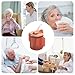 Senior Water Cup - 300ml Spill-Proof Drinking Mug With Handles | Non-Spill Cup for Elderly, Patients, Pregnant, and Disabled | Feeding Mug With Lid and Straw