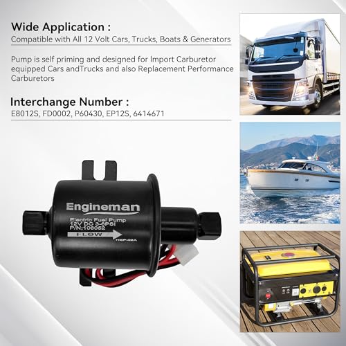 ENGINEMAN Universal Fuel Pump Kit