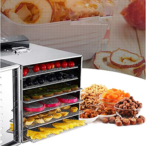 ZXLLAFT Dörrautomaten Lebensmittel Dehydrator Rostfreiem Stahl mit Touchscreen-bedienfeld, Einstellbarer Temperatur 30-80 ° C, Elektrischer Dehydrator, für Rindfleisch, Obst und Gemüse,220V – Bild 5