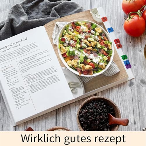 CALLYSONIC 260 Stück Index Tabs Selbstklebende, Wasserdicht Register A-Z, Kleine Kleberegister, Page Markers Tabs, Kleberegisterkarten für Bücher, Notebooks, Datei-Klassifizierung
