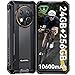 OUKITEL G1 Outdoor Handy Android 15-10600mAh 24GB+256GB Outdoor Smartphone Ohne Vertrag 6,52 Zoll 48MP+5MP Kamera baustellenhandy Dual SIM IP68/NFC/OTG/GPS/Face ID