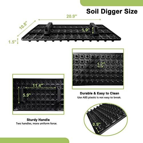 72-Hole Seed Tray Dibber – Plastic Soil Digger And Seed Spacer For Planting Seeds And Bulbs, Seedling Tray Soil Garden Tool, Gift For Gardener. #TOP2